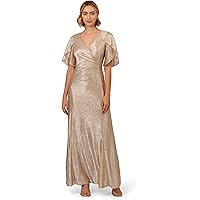 Amazon.com: Adrianna Papell Women's Beaded Cape Long Dress, Rose Gold, 4 :  Clothing, Shoes & Jewelry
