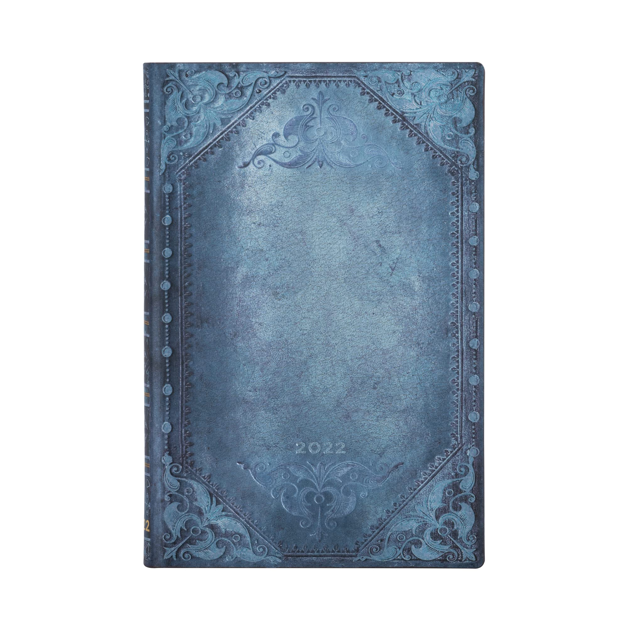 Paperblanks Flexis 12 Month Soft Cover Punk Plain Blue Landscape Mini Diary (95x140mm)