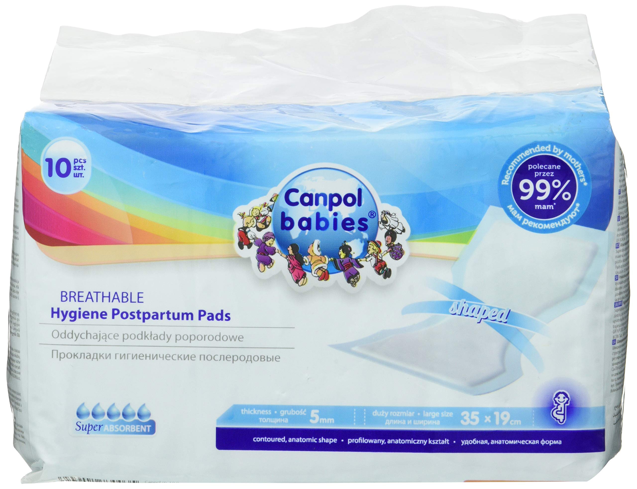 canpol Babies 73/003 – Pack of 10 Party Postpartum Pads.