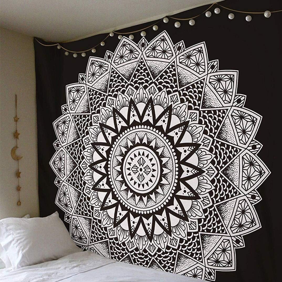 Mandala Tapiz Para Colgar En La Pared, Tapices De Estilo Budista De Oro