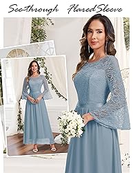 Wedtrend Women's Bridesmaid Dresses, 3/4 Flared