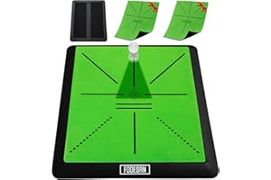 FODESAN Golf Hitting Mat – Practice Mat with Swing Path Feedback & Impact Detection – Indoor/Outdoor Use – Golf Swing Trainer for Home Training – Gift for Golfers, Beginners & Pros