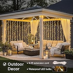 JMEXSUSS 300 LED Remote Control Christmas Curtain