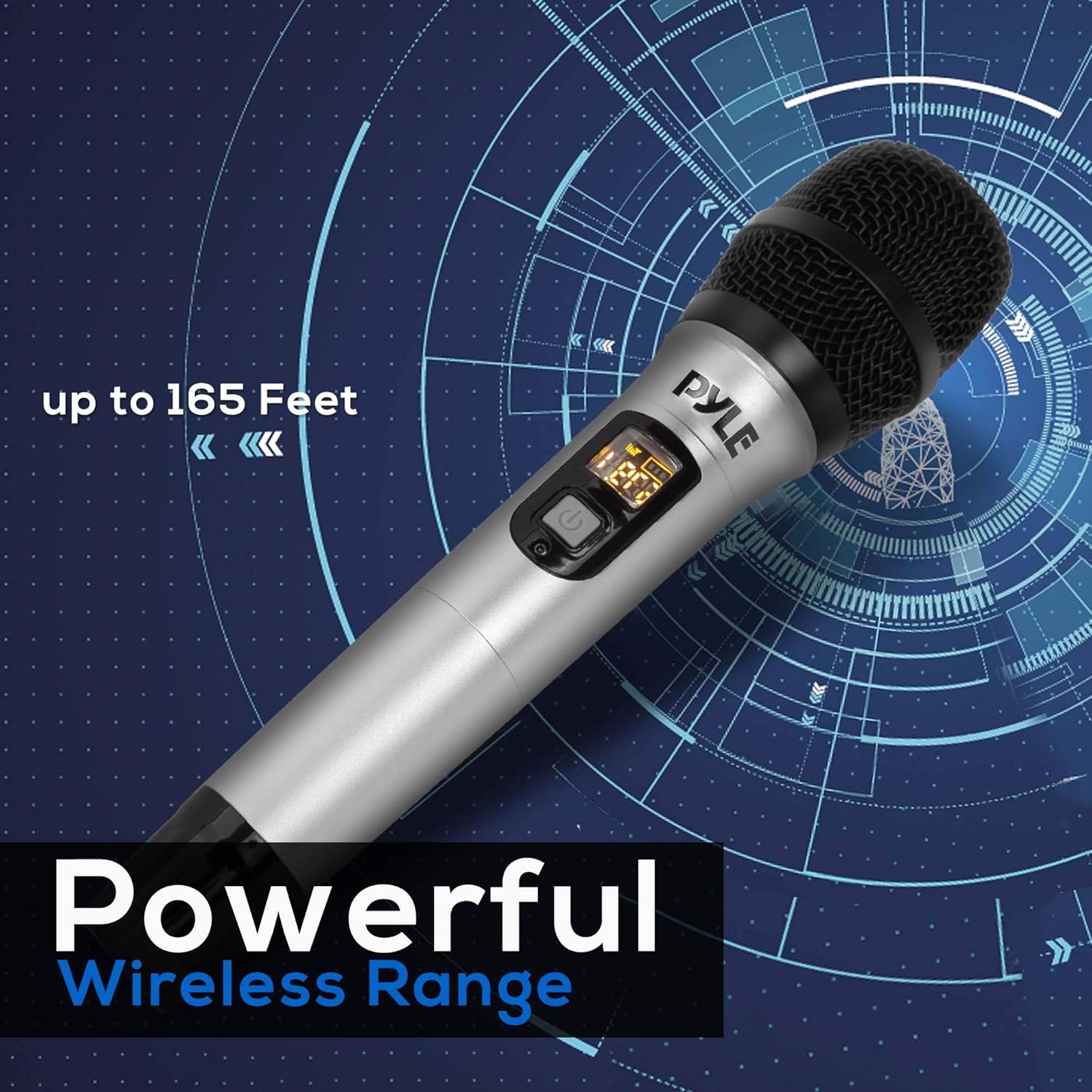 Handheld Operated Battery Professional System Microphone Wireless UHF