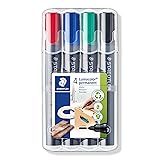 STAEDTLER Lumocolor Permanent Marker Box 4 colours