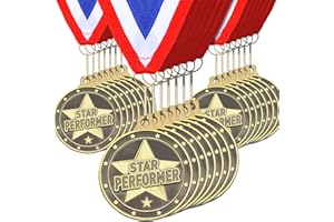 Quelay 30 Pcs 2'' Gold Medals for Awards,Winner Encourage Team Participation for Adults Trophy Award Prize Gift Competitions Graduation Party