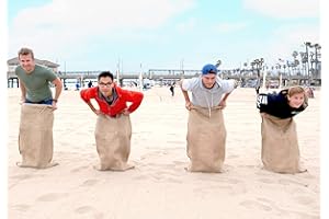 Sandbaggy - Large Burlap Bags 24" x 40" - Burlap Sack Race Bags for Kids & Adults - Premium Quality Burlap for Vegetables- Bad Weather/Frost Protection - Pack of 4 - Great as Potato Sacks