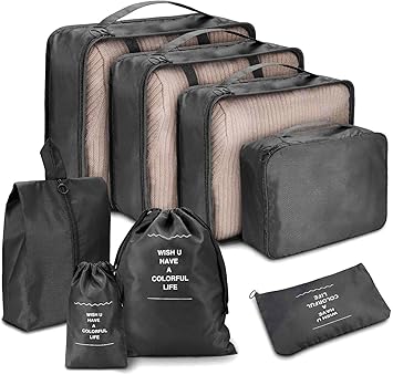 luggage with compression