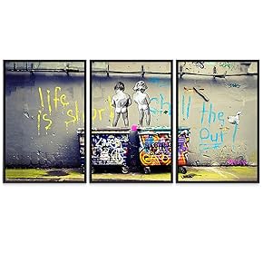 SIGNWIN Framed Canvas Wall Art Dandelion Canvas Prints...