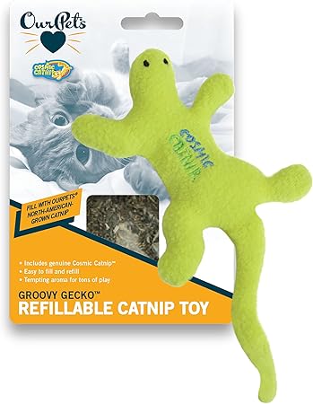 rubber lizard cat toy