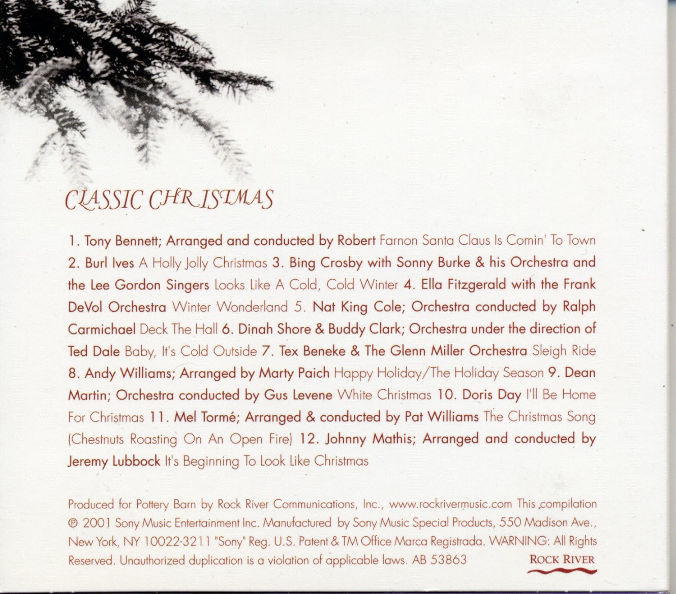 Tony Bennett Burl Ives Ella Fitzgerlad Dinah Shore Buddy Clark