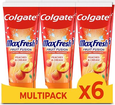 Max Fresh Fruit Fusion Melocotón Pasta de Dientes 6x75ml