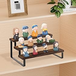 YINMIT Wooden Display Riser Stand, Tiered Perfume