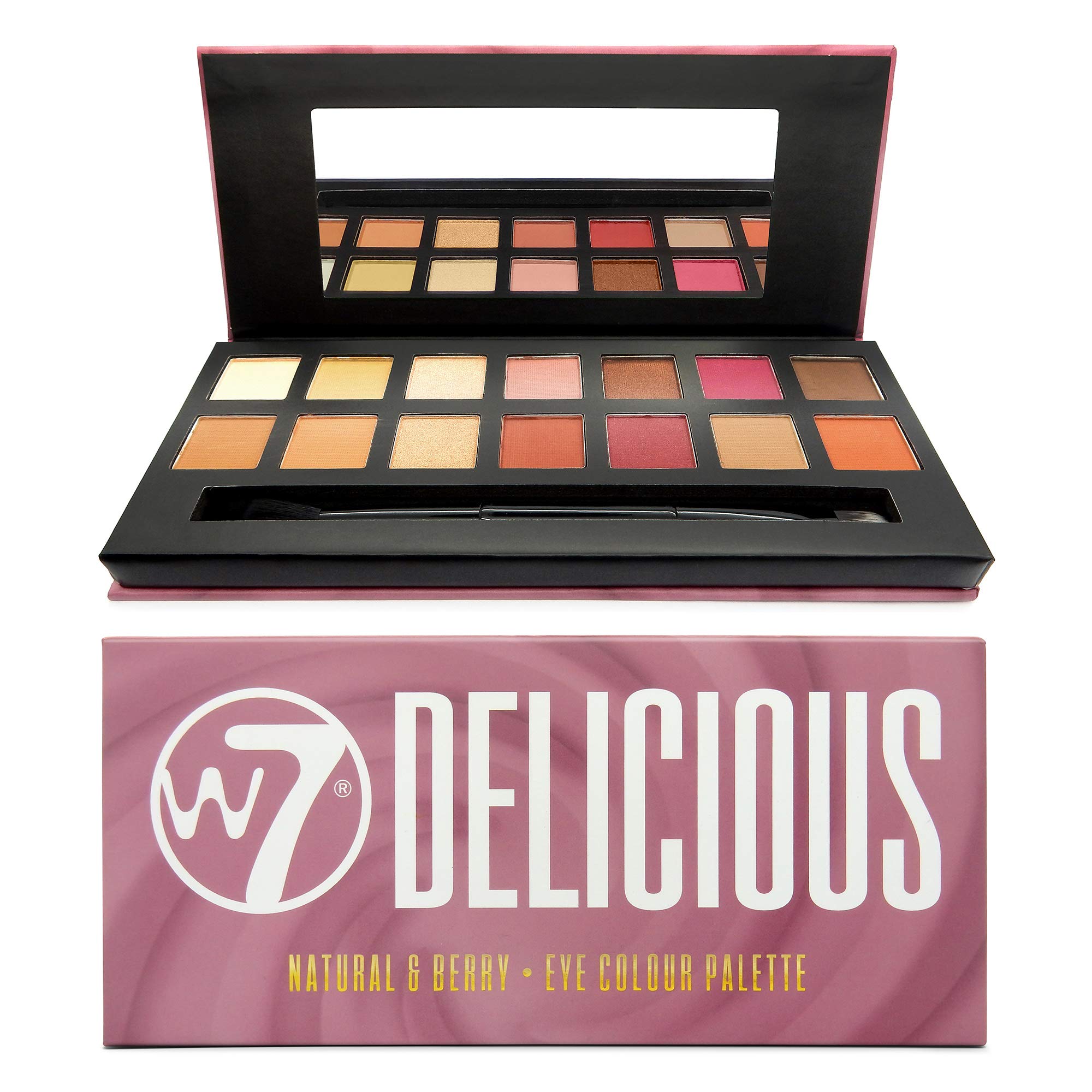 W7 Delicious Eye Colour Palette, 11.2 g, 14-Piece
