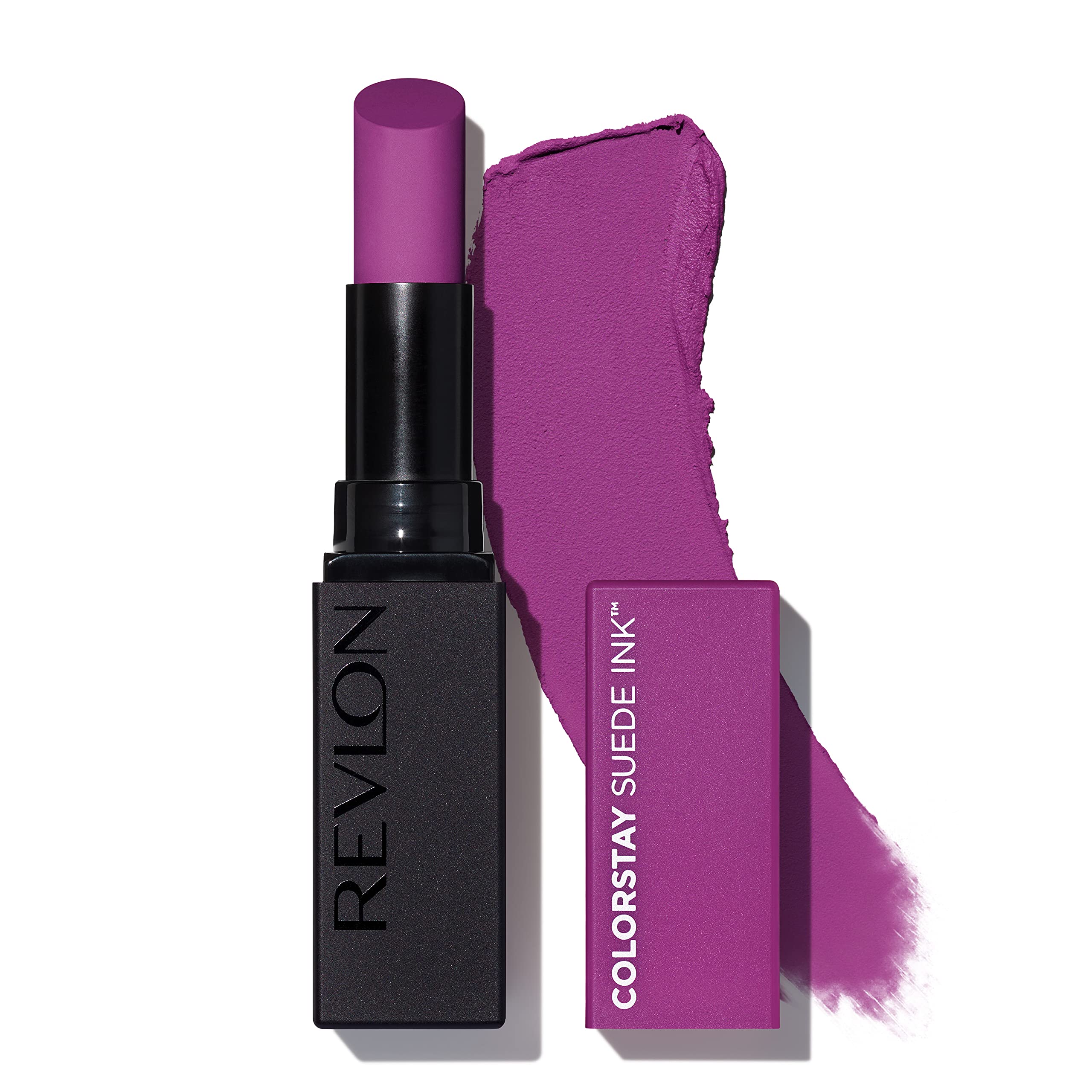 Photo 1 of REVLON Lipstick, ColorStay Suede Ink, Built-in Primer, Infused with Vitamin E, Waterproof, Smudge-proof, Matte Color, 013 Stir The Pot, 0.09 oz.