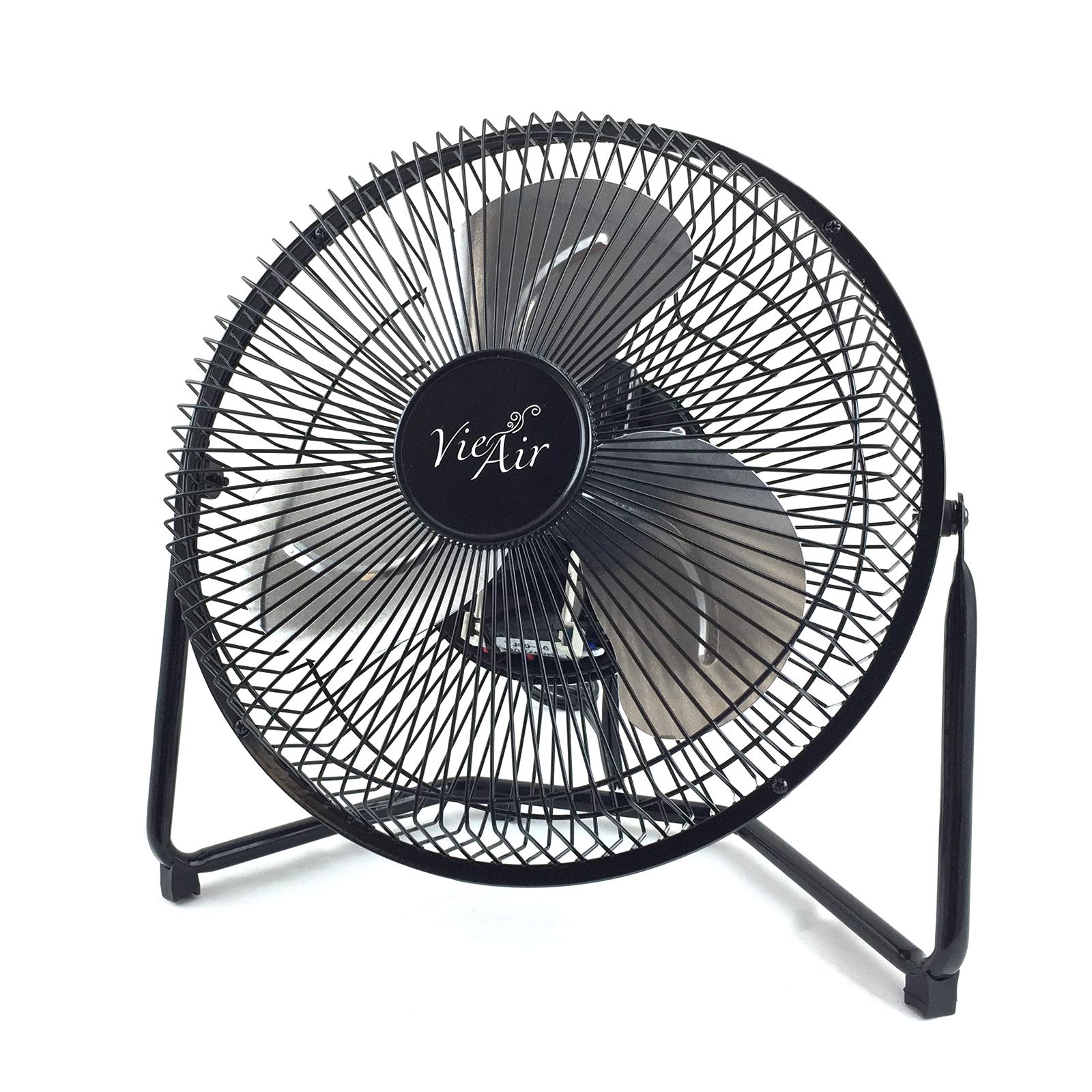 Photo 1 of Vie Air 9" High Velocity Tilting 3 Speed Metal Floor Fan, Black