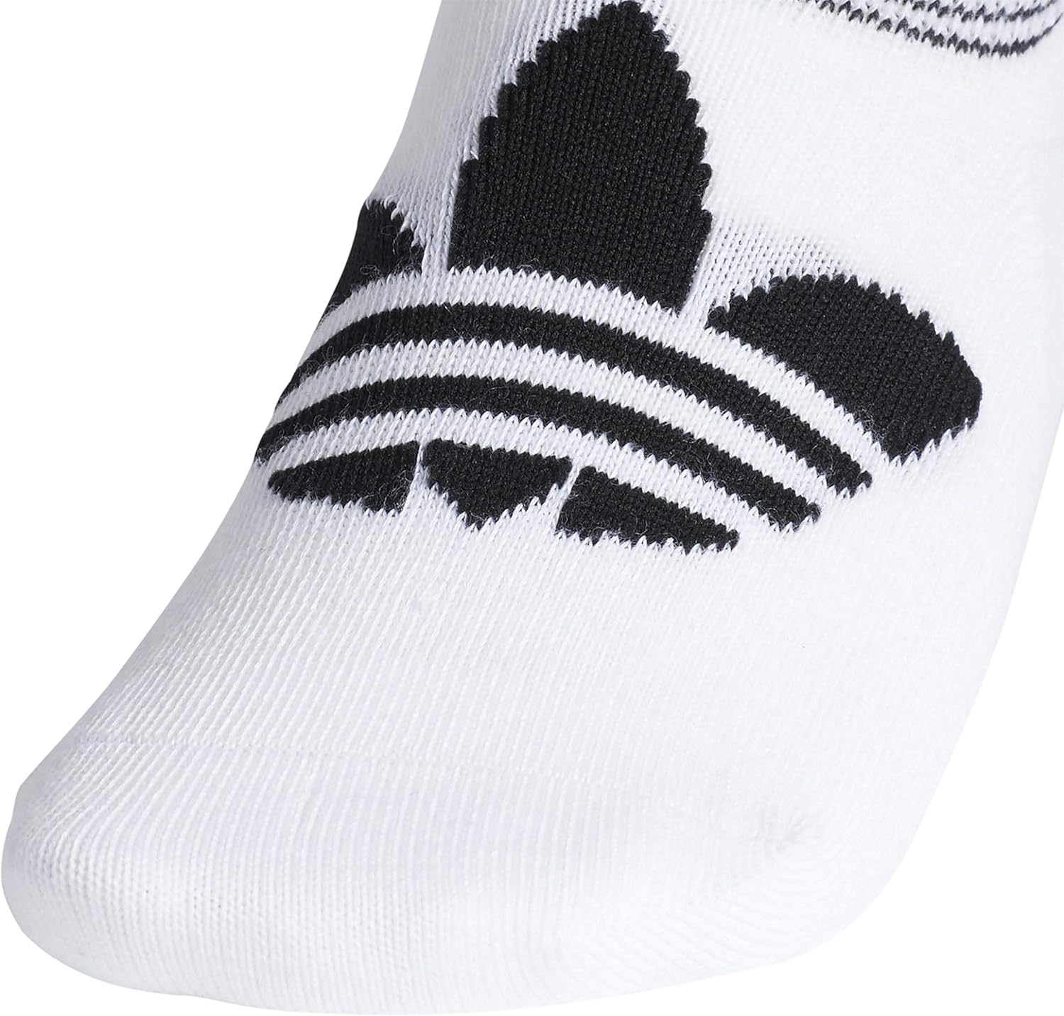 adidas Originals Women's Trefoil Superlite Super No Show Socks (6-Pair), white/light heather grey/black, 5-10: Clothing