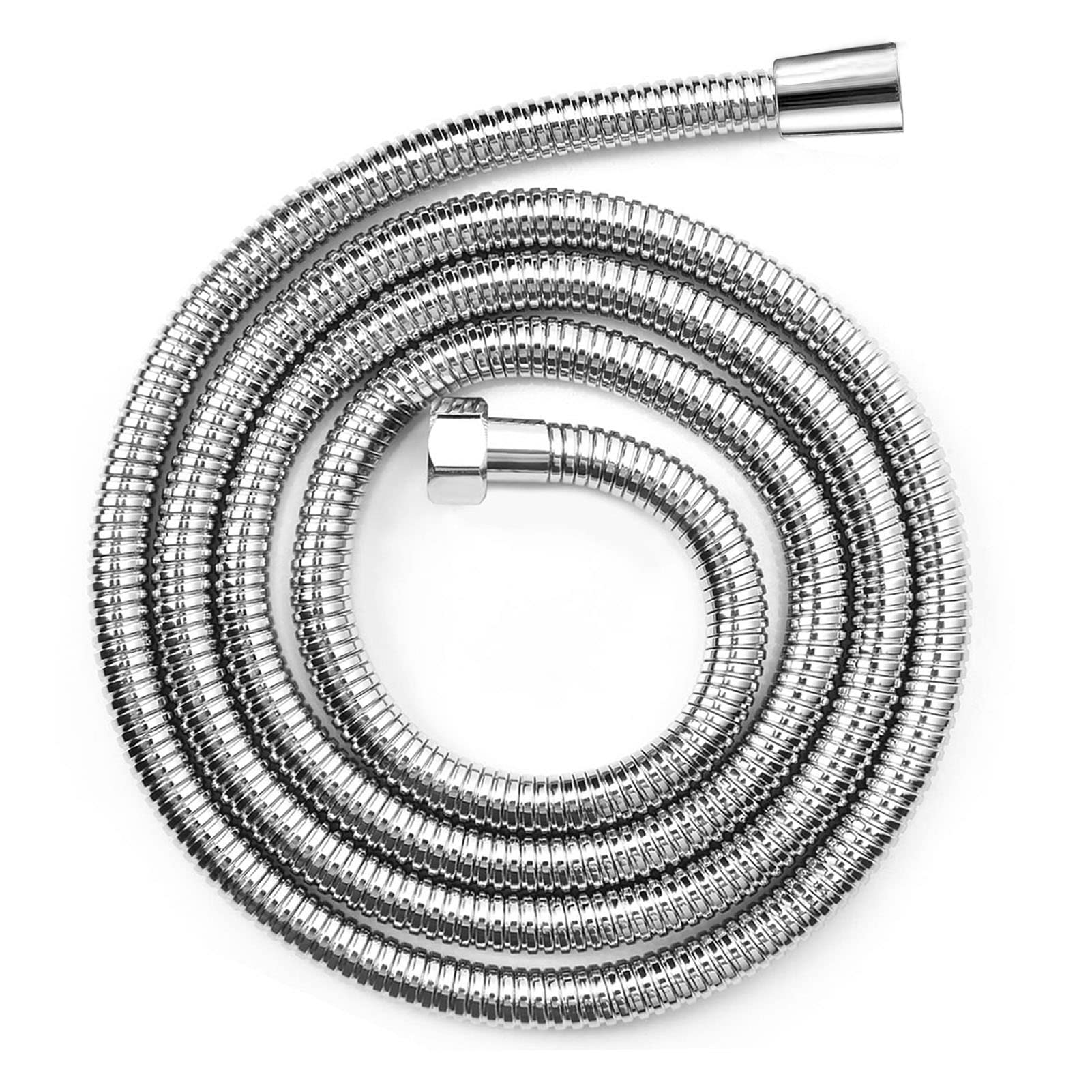 Oupukle Shower Hose 2.5M, Extra Long Shower Hose, Stainless Steel Shower Pipe Double G1/2" Brass Core Connector Anti-Kink, Anti-Twist(98Inch)