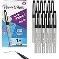 Paper Mate Flair Felt Tip Pens, Ultra Fine Point (0.4mm), Black, 12 Count, perfect for precise and expressive writing