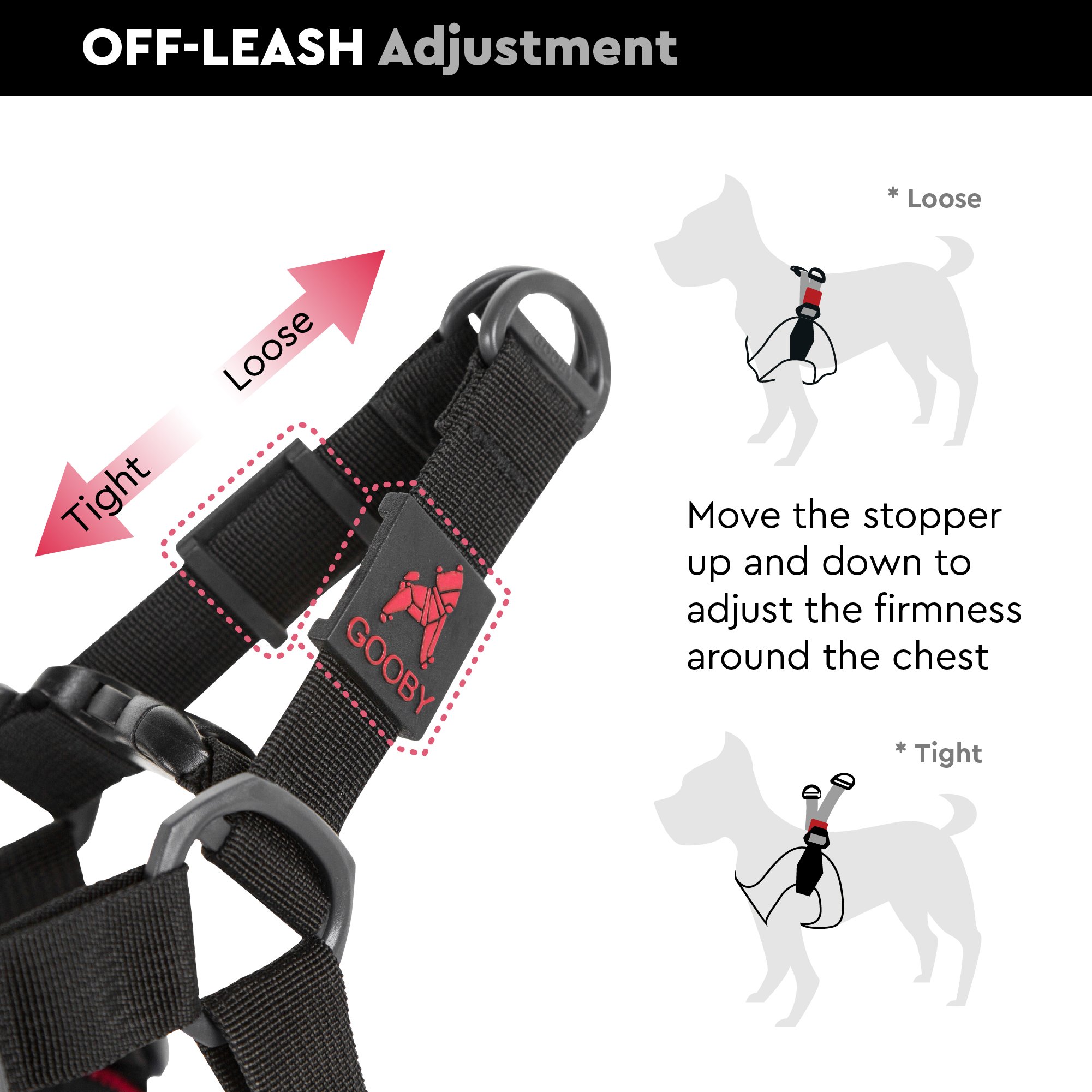 gooby easy fit harness small