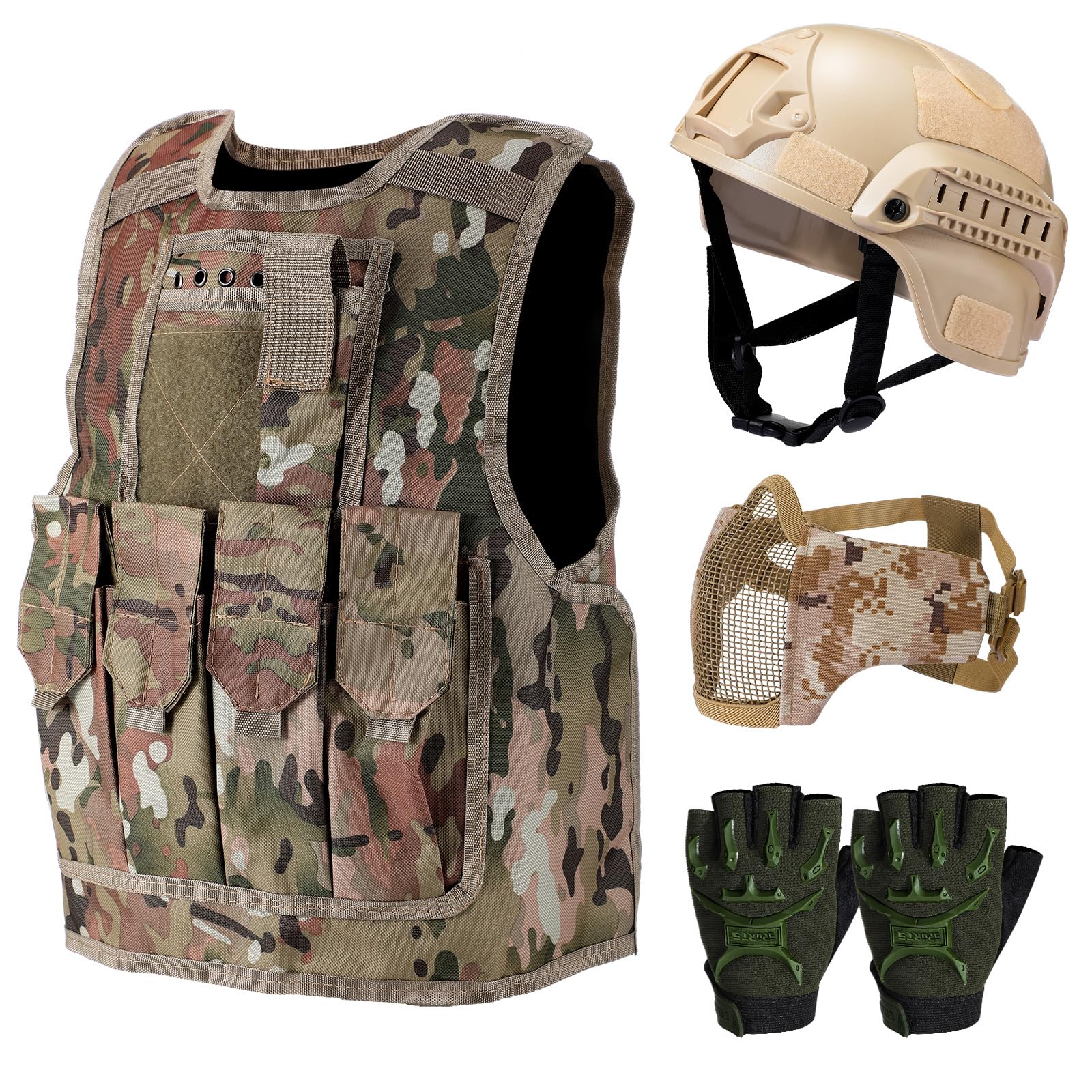 Photo 1 of (helmet only)(used)Cuffbow Helmet Gloves Mask Set Paintball 