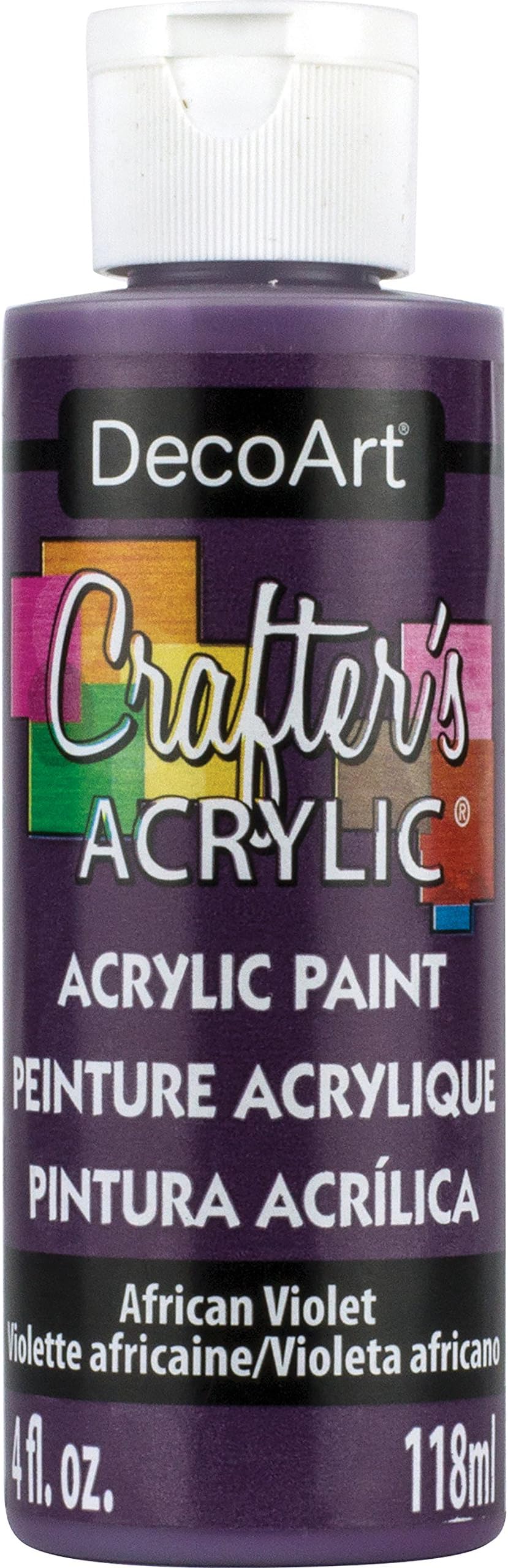 DecoArtCrafter's Acrylic Paint, 4-Ounce, African Violet