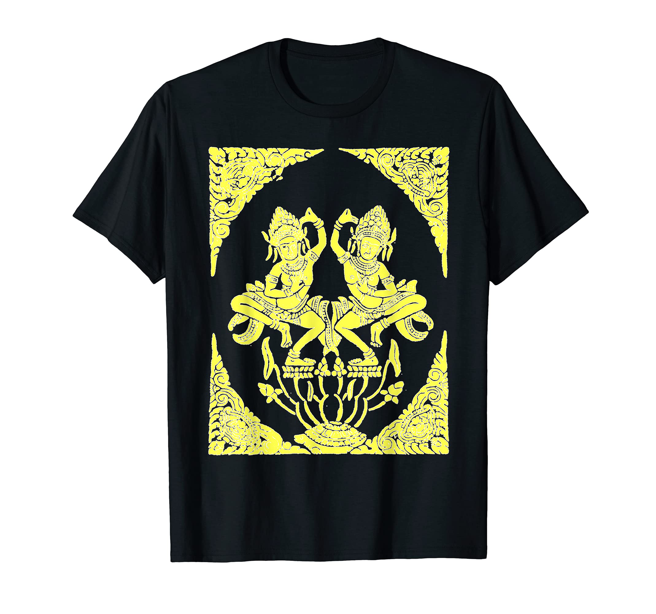 Yoga Meditation Apsara Dance Nymph Buddhist Esoteric Turtle T-Shirt