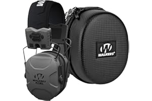 Walker's XCEL 500BT Digital Electronic Muff and Protective Case Bundle