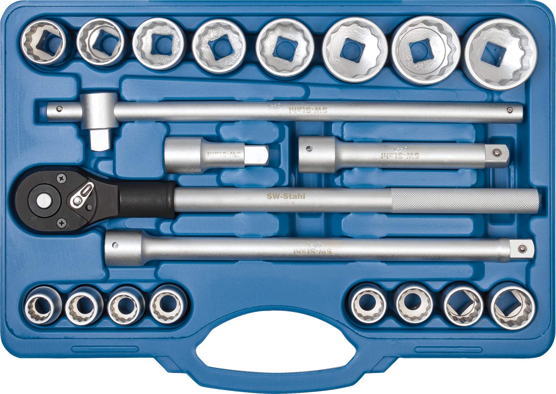SW-Stahl Bihex Socket Set, (3/4) 21 Teilig 20 mm, 07663L