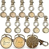 Sureio 36 Pcs Bible Keychains Bulk, Christian Keychain Set with Scripture Quotes, Religious Keychains for Church Favors, Baptism, Easter Sunday School Christian Gifts Bulk