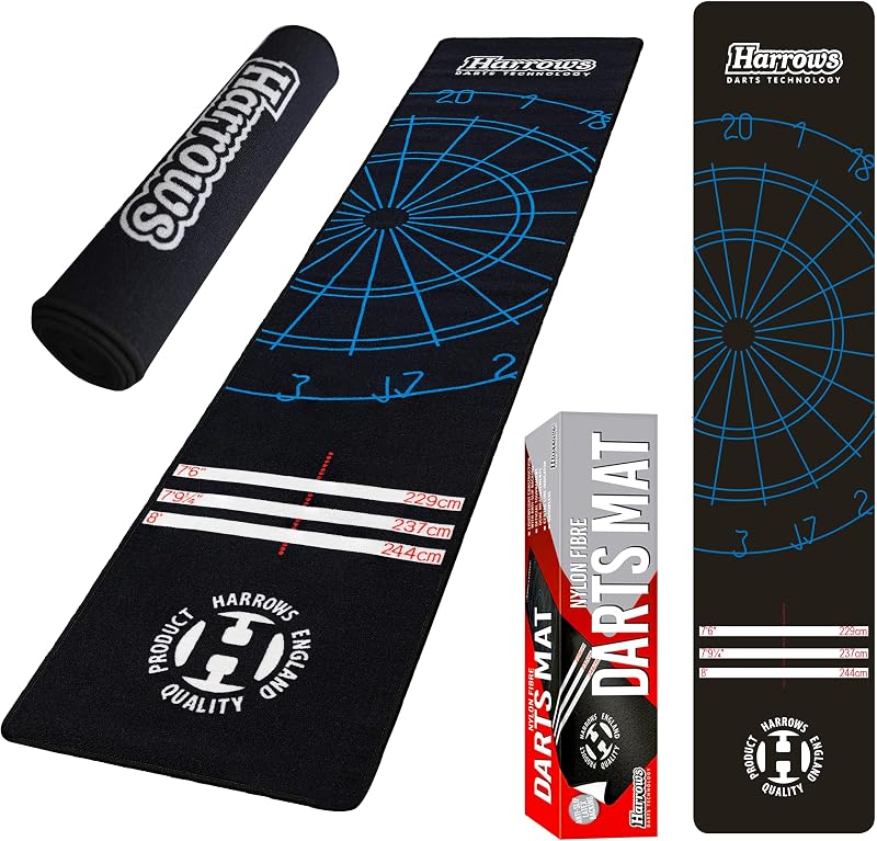 Harrows Darts Mat with Oche 275cm x 65cm Floor Protection Non Slip