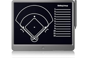 TUGAU Electronic Coach Board Premium Tactical Marker Board with Large LCD Screen and Stylus Pen,Digital Basketball, Baseball, Soccer, Tennis,Football, Training Equipment for Coach and Game Plan