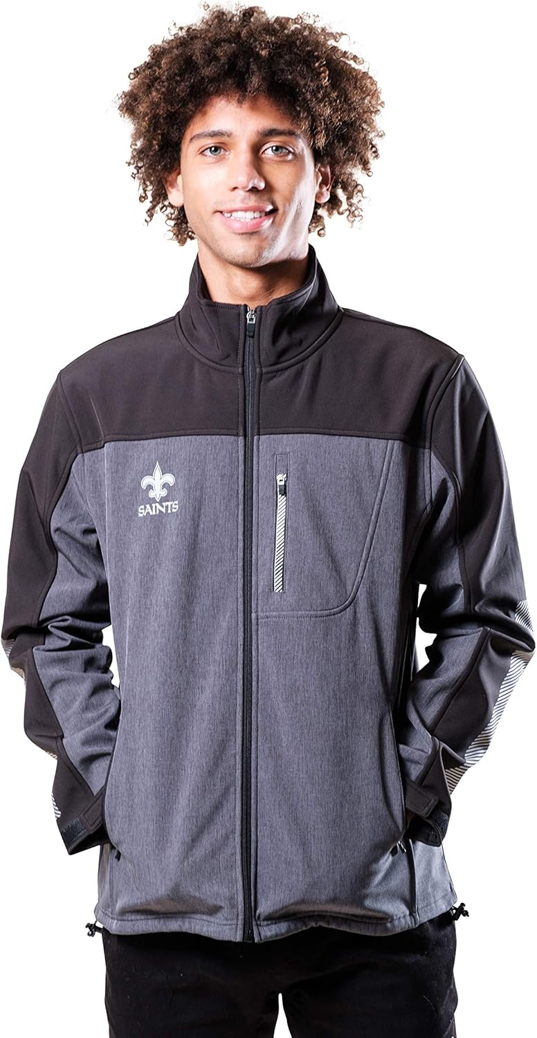 Ultra Game NFL Men’s Softshell Windproof Jacket