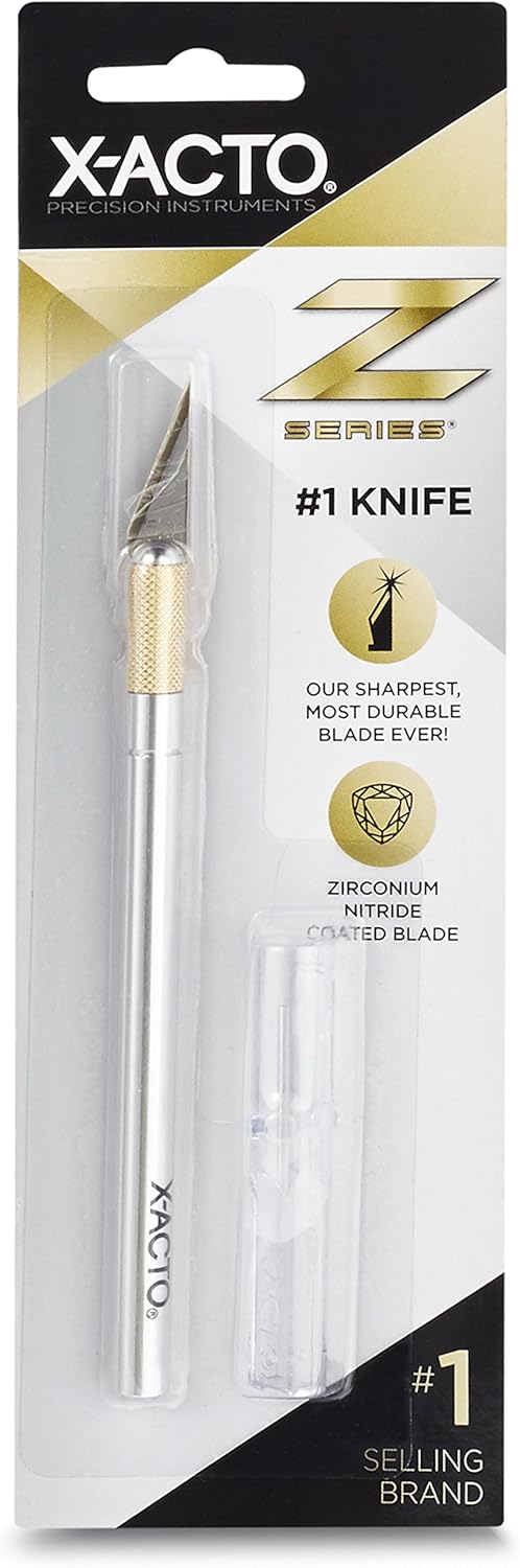 X-Acto #1 Precision Knife | Z-Series, Craft Knife, with Safety Cap, #11 Fine Point Blade, Easy-Change Blade System: Office Products