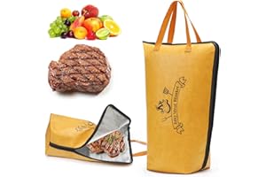 MOSTCLOUD BBQ Blanket for Resting Meat, 21 in Reusable Insulated Bag for Brisket, Beef, Turkey, Pork Shoulder, Keeps Meat Juicy After Smoking or Grilling, BBQ Accessory & Gift for Men