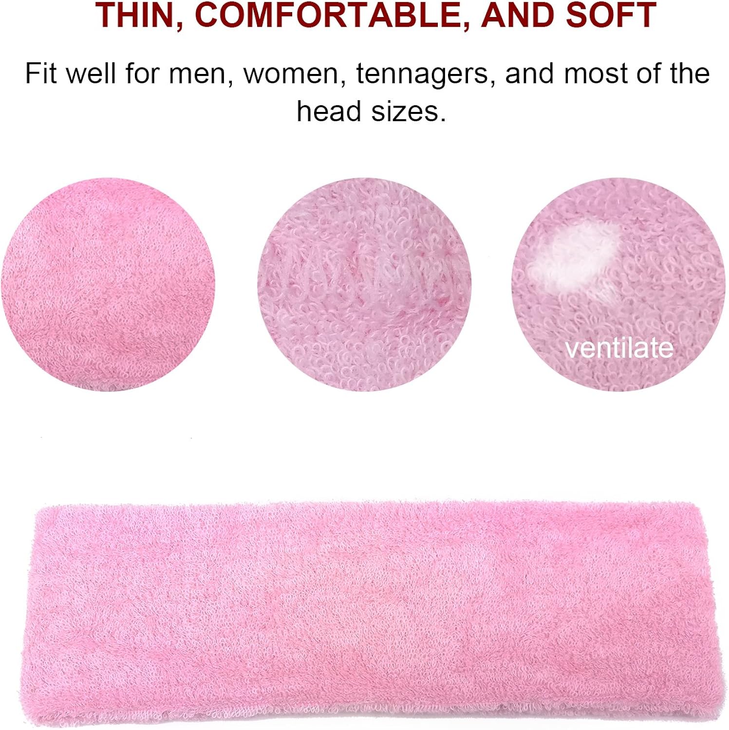 INNOLIFE Fashionable Thin Gym Workout Women's Yoga Soft Cotton Stretchy Headbands Sweatbands Sports Indoor Outdoor Yoga Dance Exercise Fitness Headbands (15pcs Mixed Colors): Clothing