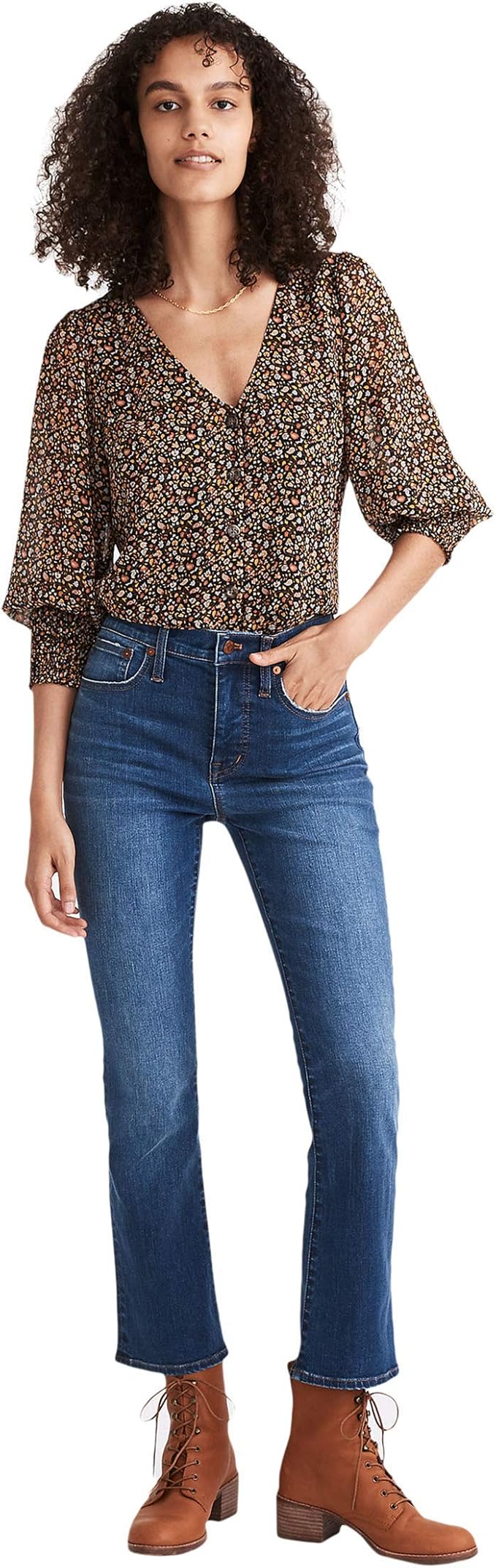 Madewell Cali DemiBoot Jeans in Lockwood Wash Clothing