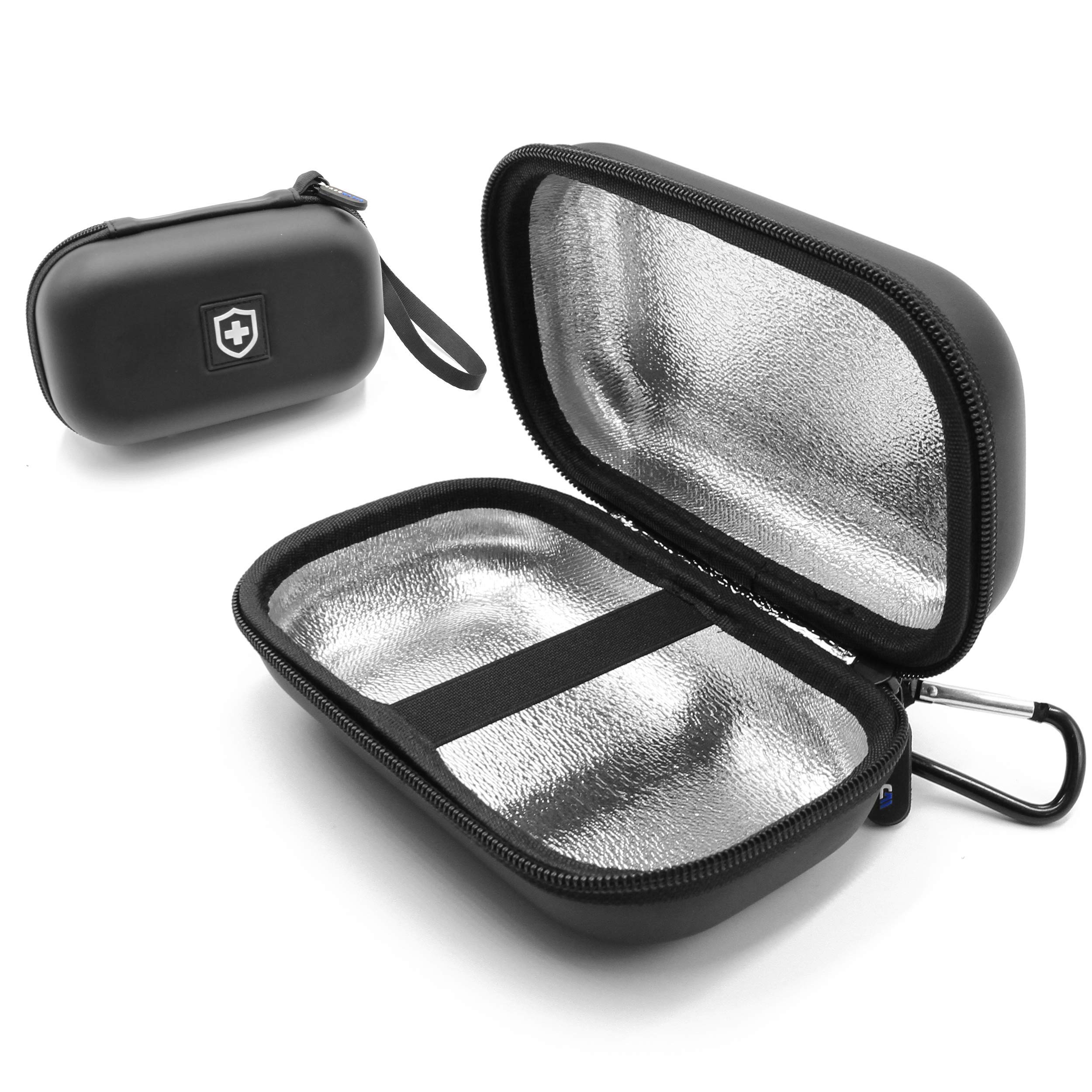 CASEMATIX Asthma Inhaler Case Fits Inhaler Spacer For Adults, Masks, Inhaler Holder and More - Compact Size Fits 6.25