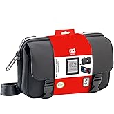 R.D.S. INDUSTRIES, INC. – Game Traveler Deluxe Licensed Crossbody Bag Designed for Nintendo Switch, Nintendo Switch 2, OLED, Black Horizontal (MC17)