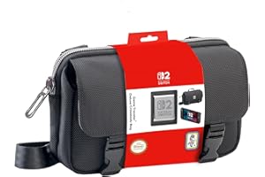 RDS INDUSTRIES, INC R.D.S. INDUSTRIES, INC. – Game Traveler® Deluxe Licensed Crossbody Bag Designed for Nintendo Switch™, 2™, OLED™, Black Horizontal (MC17)