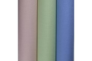 KCS 3 pc of 15" x 18"(38cmx45cm) Counted Cross Stitch Cotton Aida Cloth Needlework Rolled Fabric Box,14CT,Light Blue+Pink+Light Green