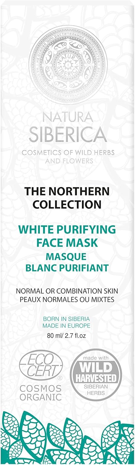 Natura Siberica Northern White Purifying Face Mask for Normal Skin 80 ml - Image 3