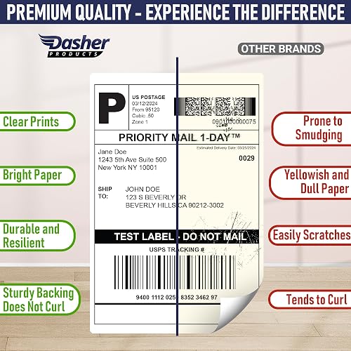 thumbnail image 2 of MFLABEL 220 Roll 4x6 Thermal Shipping Labels - Compatible With Dymo 4XL (1 Inch Core) 2 of 2