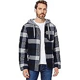 Levi's mens Plaid Sherpa Lined Hooded Shirt Jacket (Regular & Big & Tall Sizes)
