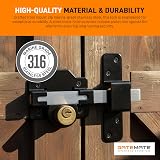 Gatemate 1490196 70mm Long Throw Gate Lock Double Locking 5 Keys view 5