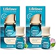 Lifelines Essential Oil Blends, 2-Pack - Blended Essential Oils with Mess-Free Precision Pump for Aromatherapy Diffusers - Long-Lasting Scented Fragrance - Crisp Mountain Air (Calm & Focus)