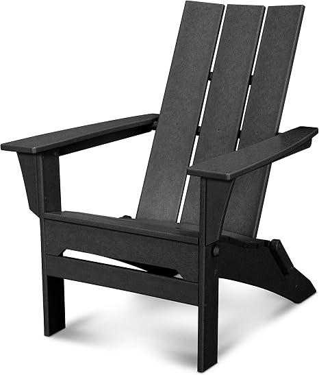 Lifetime 60284 Adirondack Chair Black Renewed Patio Seating Adirondack Chairs
