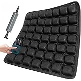 Inflatable Seat Cushionair Inflatable Chair Air Seat Car Portable Breathable Comfort Orthopedics Pain Pressure Relief Cushion,Adjustable Bubble,for Wheelchair,Car,Office,Home (49-Point Cushion)