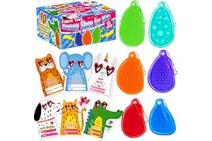 ANYGIFT Valentines Day Gifts for Kids Classroom - 36 Pack Valentines Cards with Sensory Fidget Toys Worry Stones, Fidget Stress Toys for Students Anxiety Relief, Valentine Exchange for Girls Boys School