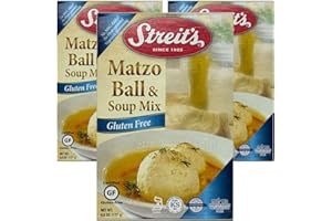 Streit's Gluten Free Matzo Ball & Soup Mix - Kosher Certified, Suitable for Passover, No MSG Added, Just Add Eggs & Oil, Vegan-Friendly, Family Owned (4.5oz, Pack of 3)